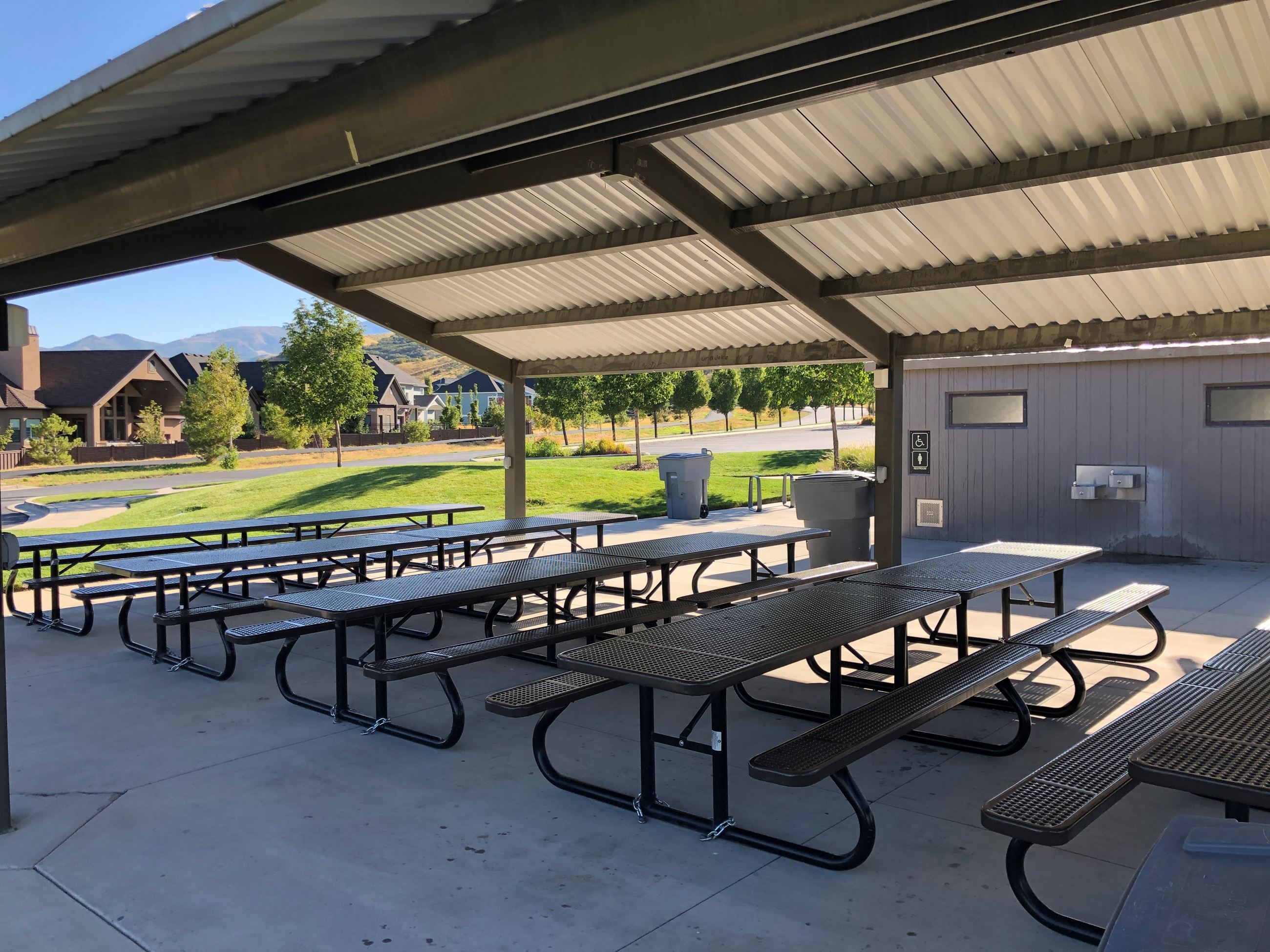 Tunnel Springs Pavilion tables