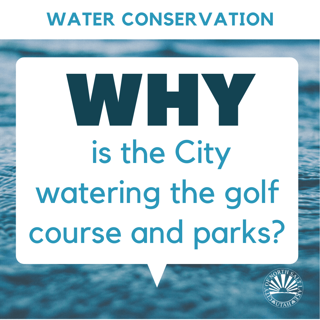Water Conservation city watering golf course parks